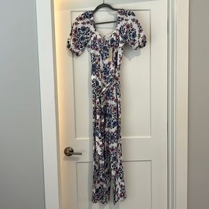 Floral linen boden jumpsuit!
